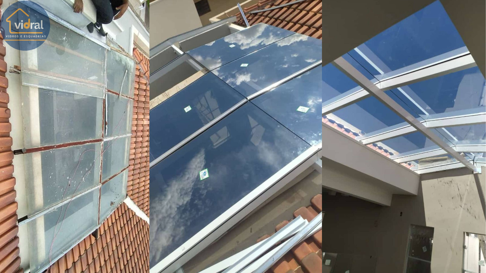 Coberturas e pergolados em vidro